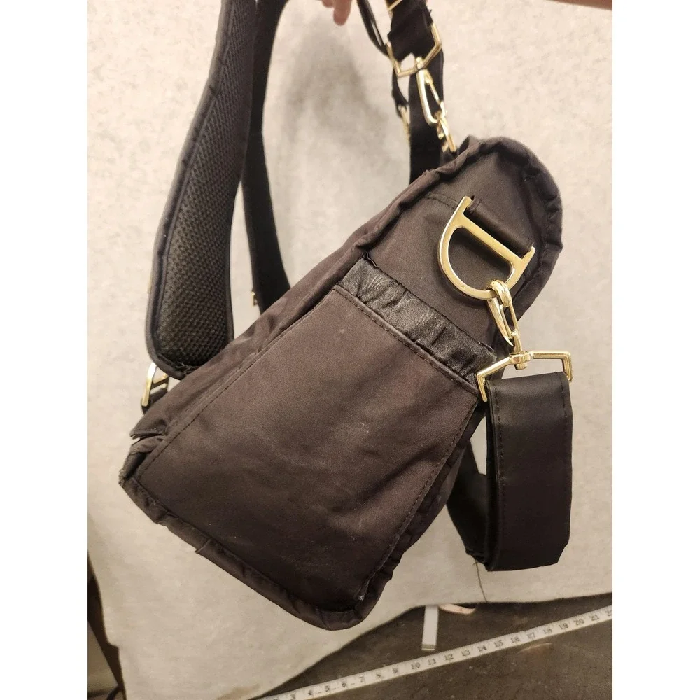 Ju-Ju-Be Black‎ Diaper Bag Backpack Convertible Tote Gold Hardware Organizer